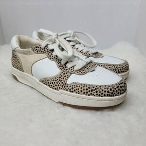 Madewell Court Sneakers in Spotted Calf Hair MD783 Womens Sneaker Shoes Size 6
